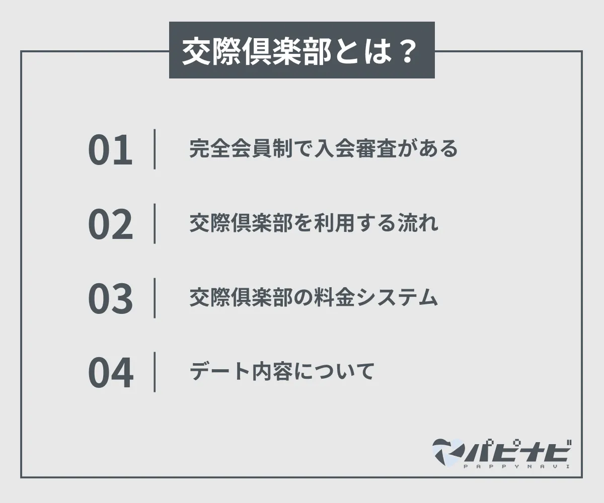 交際倶楽部とは