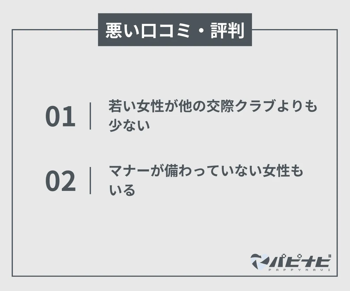 ヴェルサイユの悪い口コミ・評判