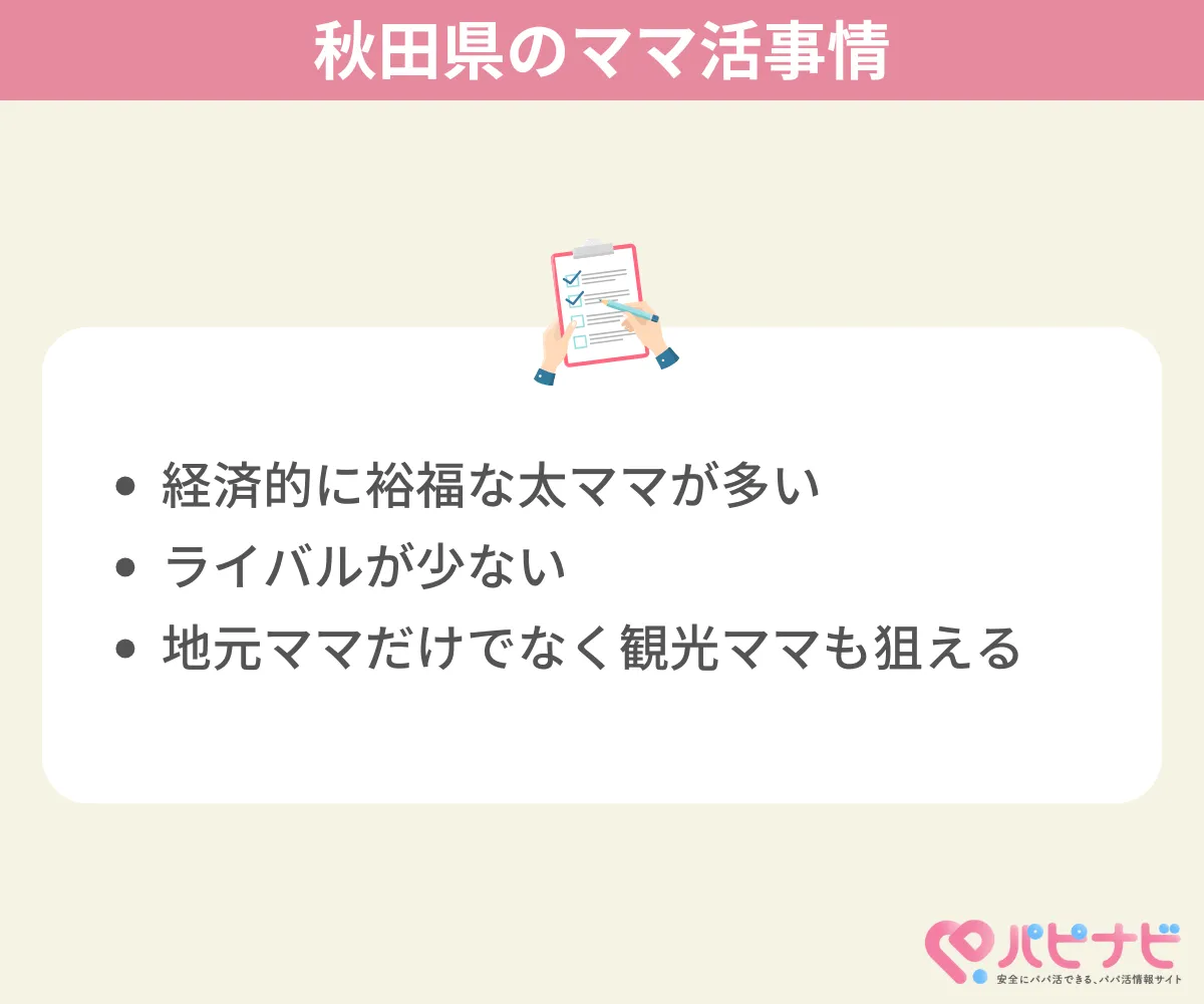 秋田県のママ活事情