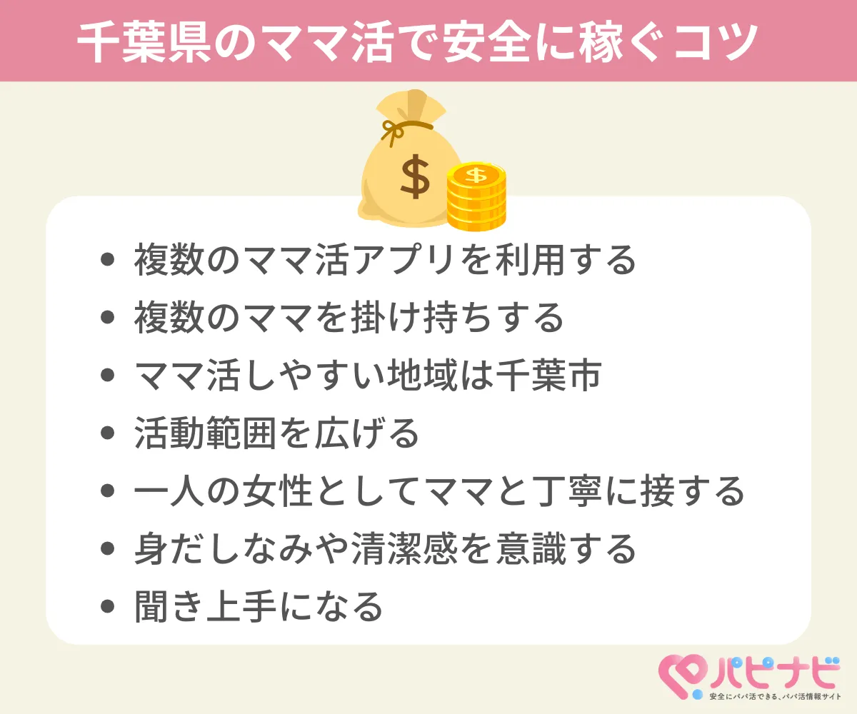 千葉県のママ活で安全に稼ぐコツ