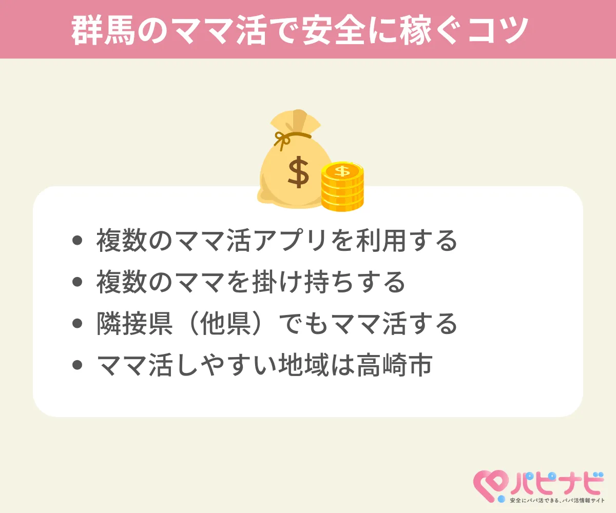 群馬県のママ活で安全に稼ぐコツ