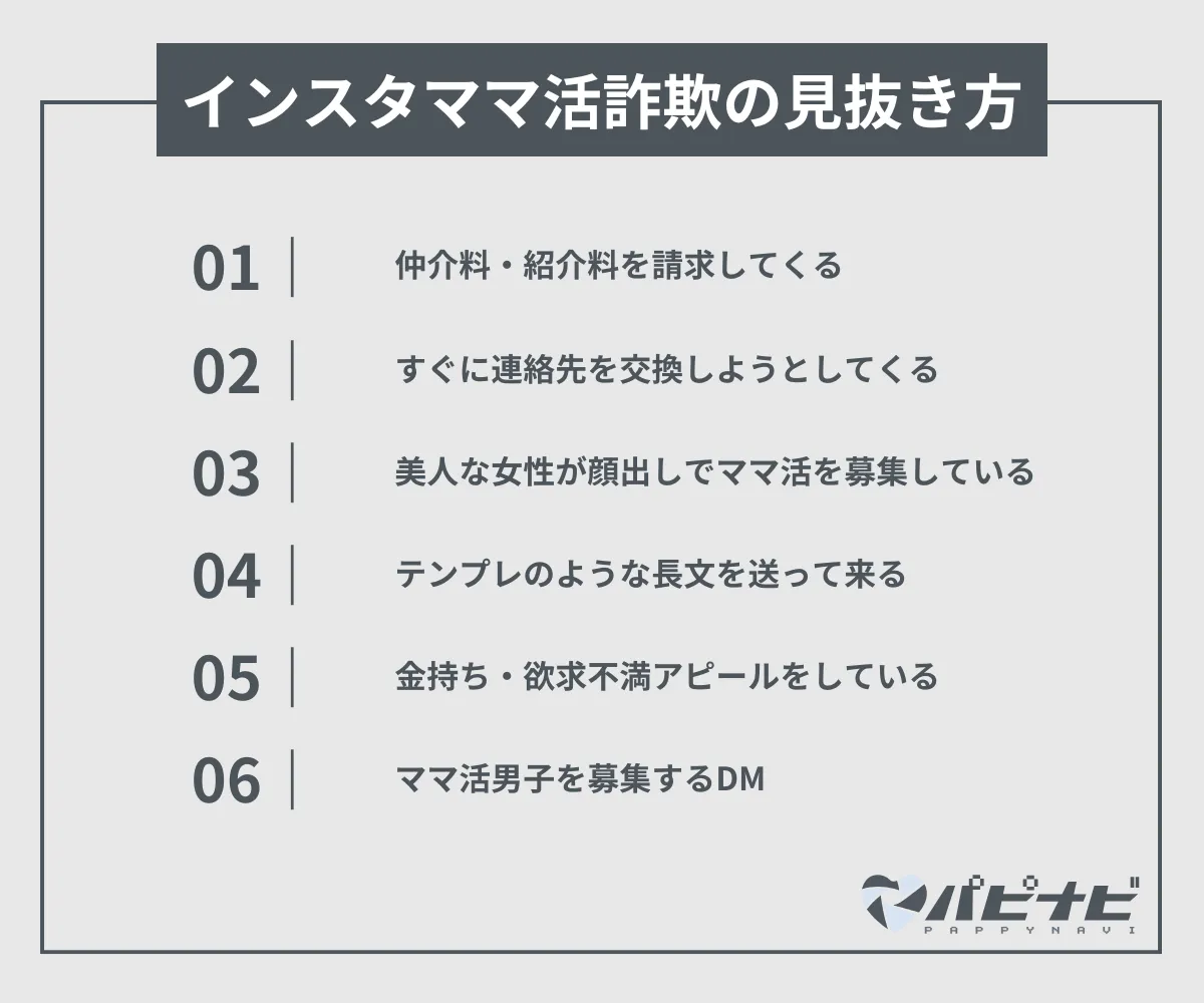 インスタママ活詐欺の見抜き方