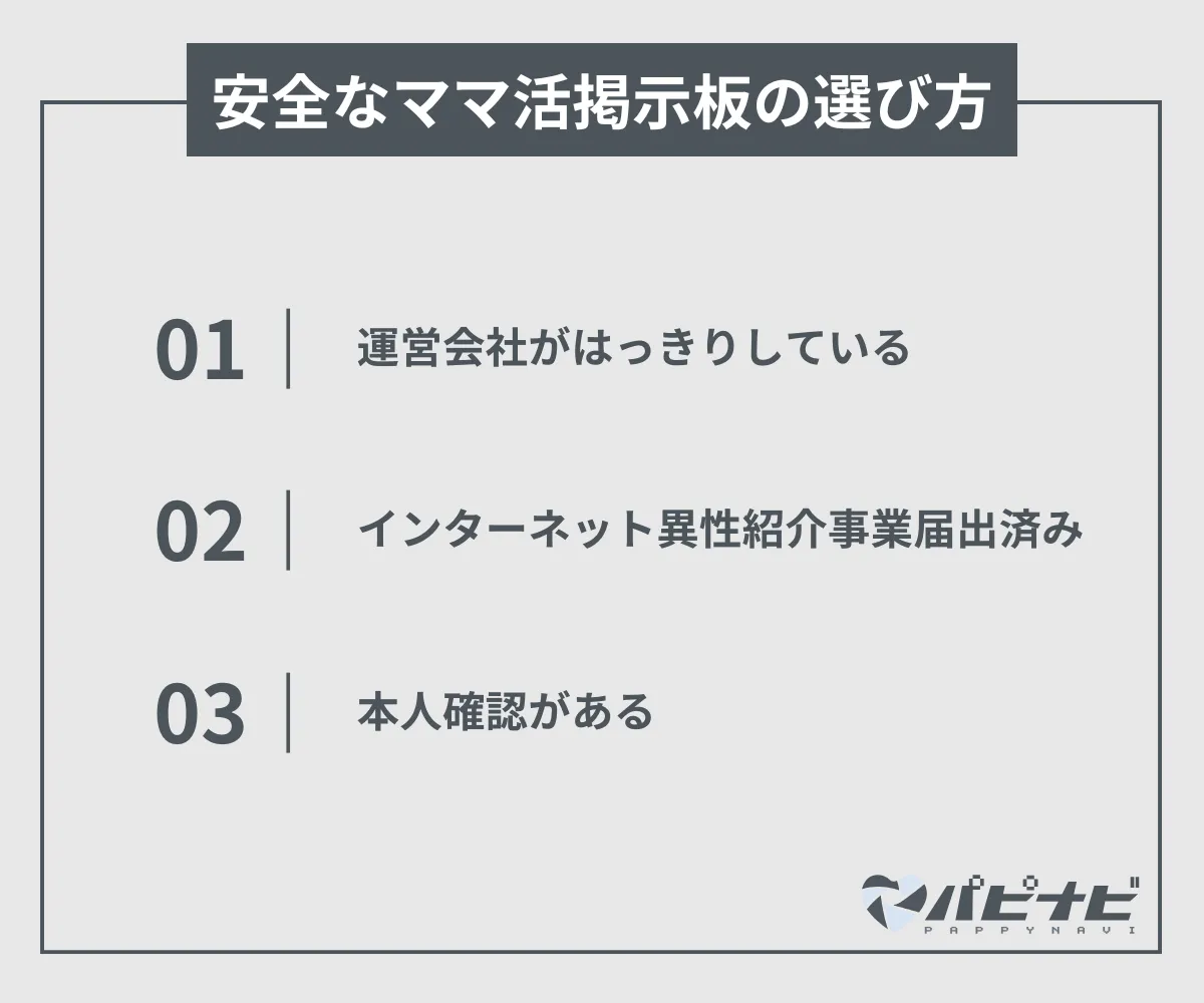 安全なママ活掲示板の選び方