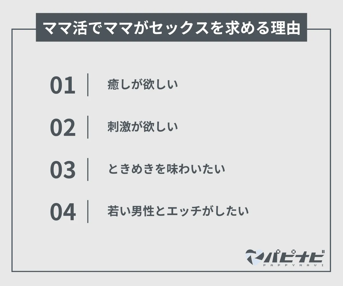 ママ活でママがセックスを求める理由