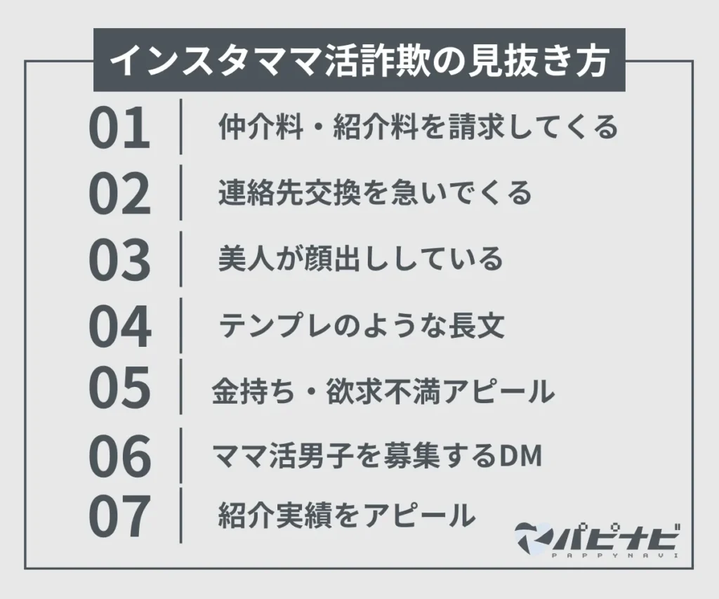 インスタママ活詐欺の見抜き方