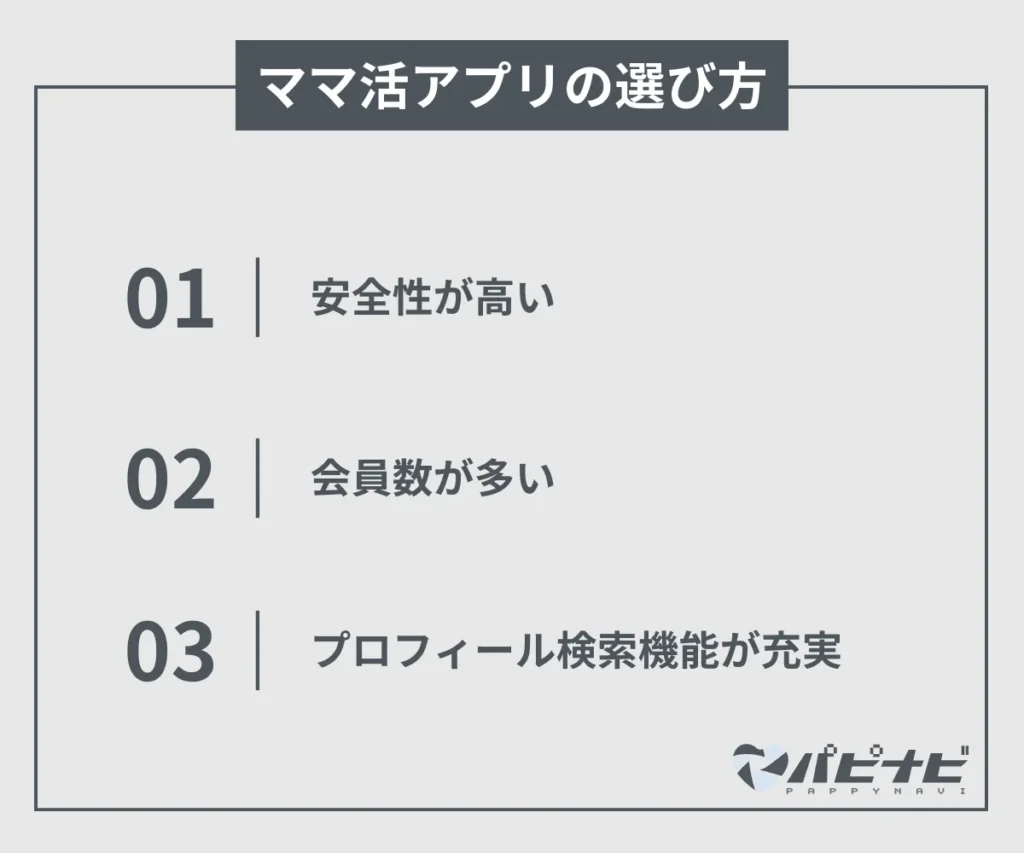 ママ活アプリの選び方