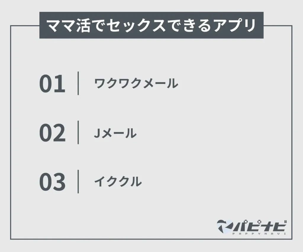 ママ活でセックスできるアプリ