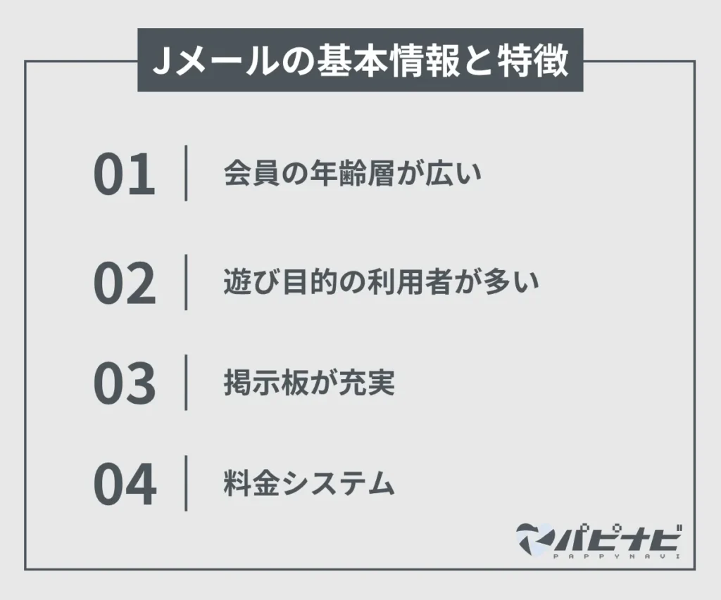 Jメールの基本情報と特徴