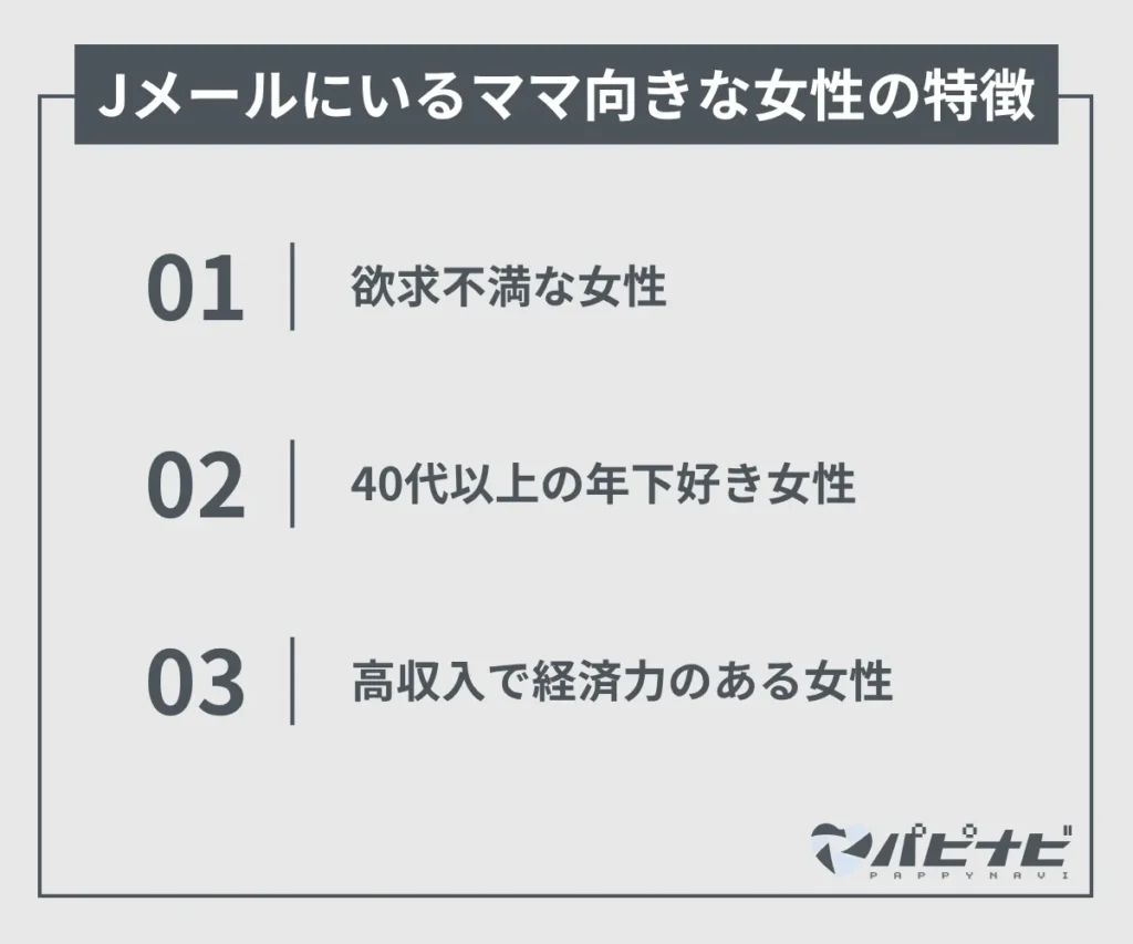 Jメールにいるママ活向きな女性の特徴
