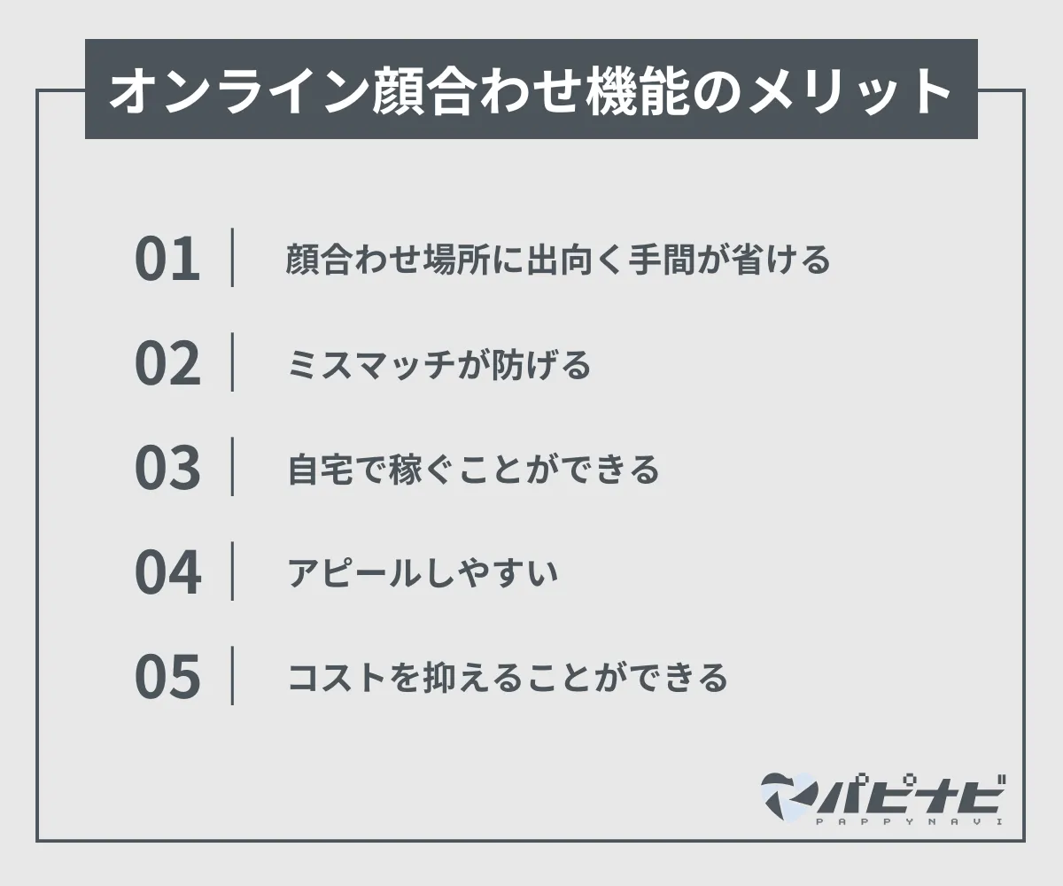 オンライン顔合わせ機能（ビデオ通話）のメリット