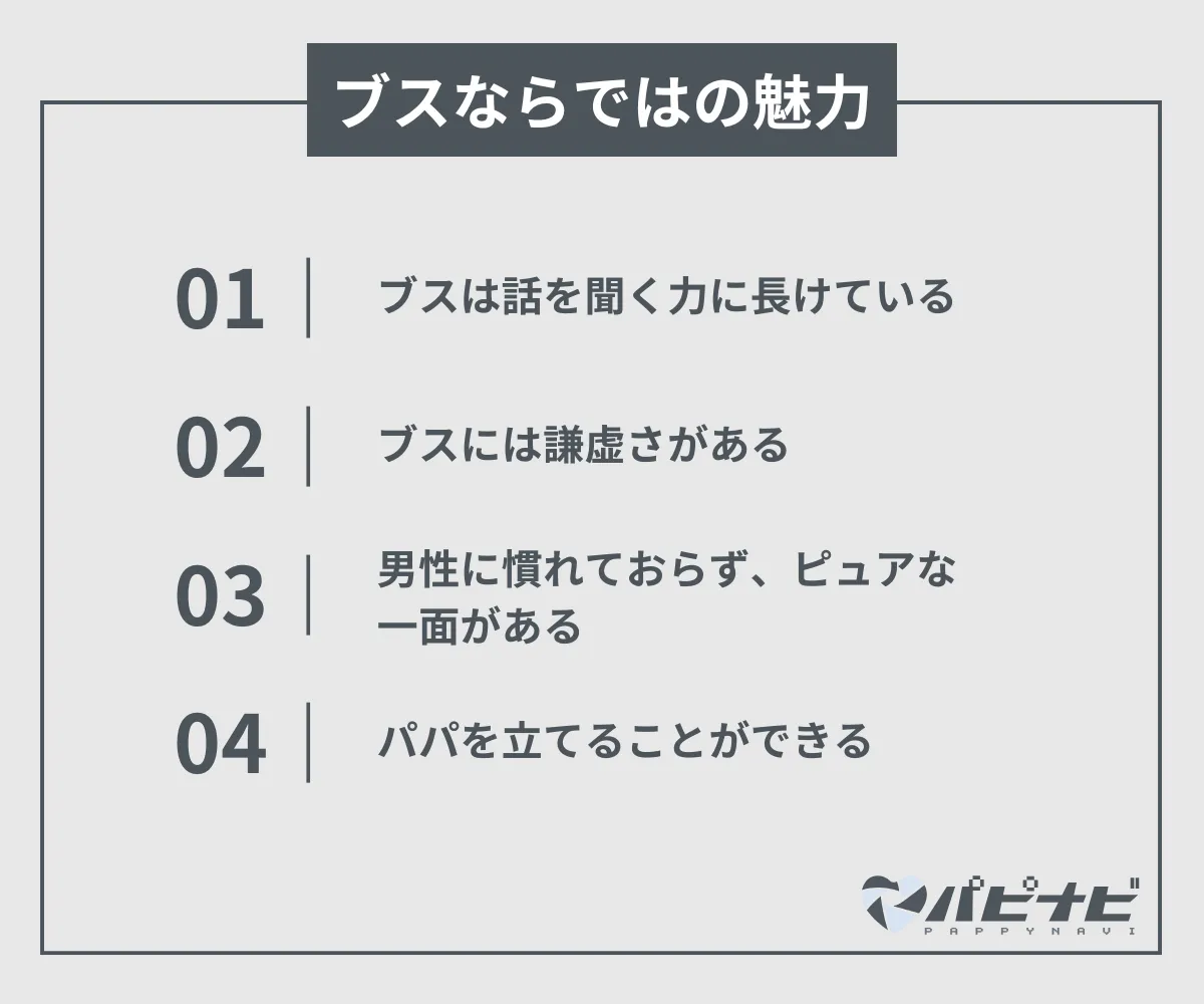 ブスならではの魅力