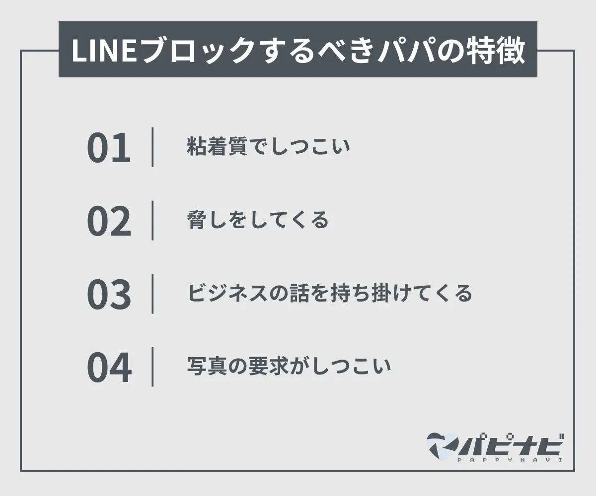 LINEブロックするべきパパの特徴