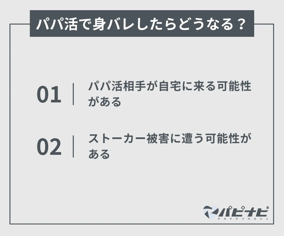 パパ活で身バレしたらどうなるか