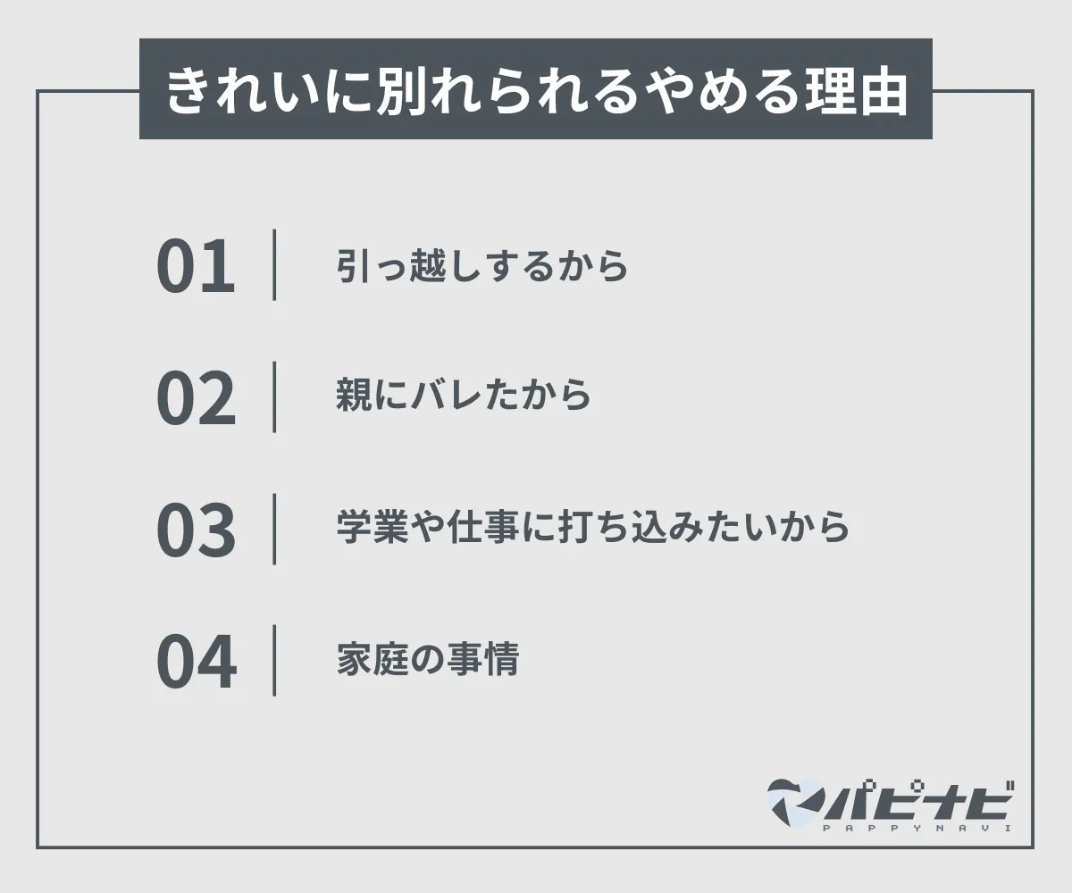 きれいに別れられるパパ活をやめる理由