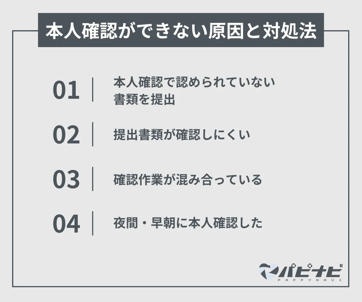 ペイターズの本人確認ができない原因と対処法